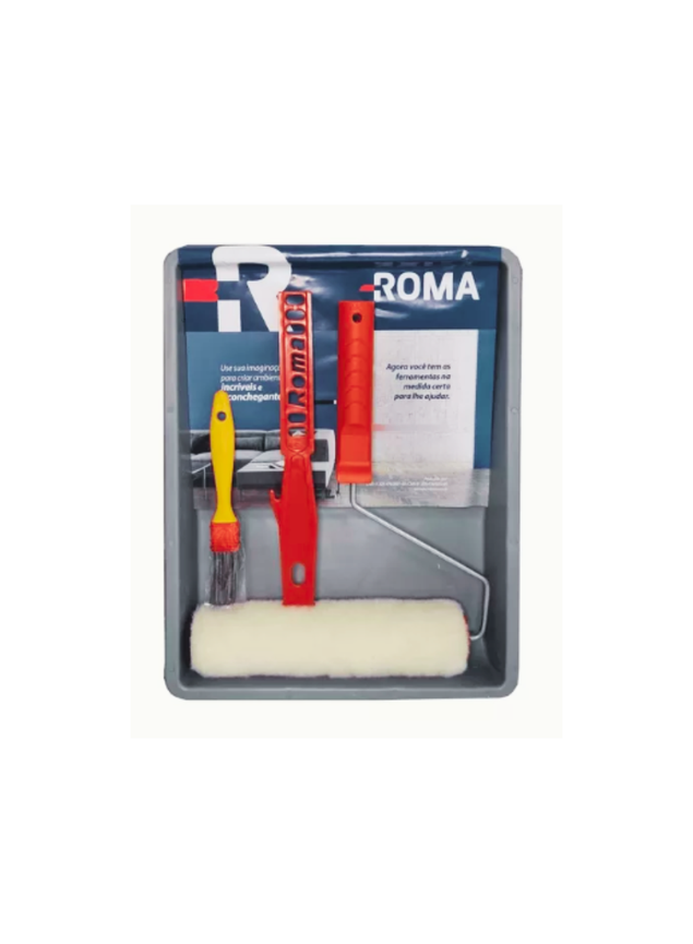01 kit pintura flex 23cm 5pcs roma