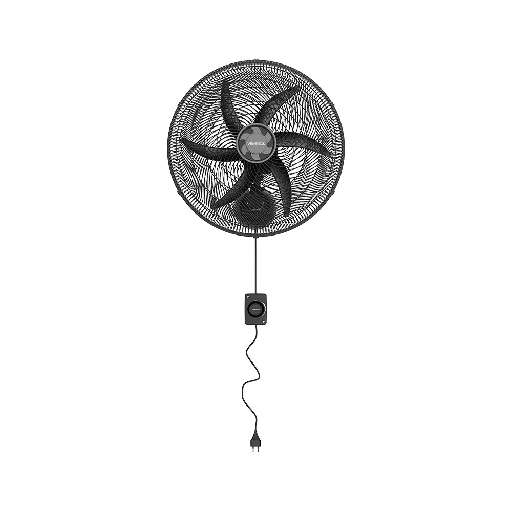 Ventilador de Parede Ventisol 60cm Preto 200W