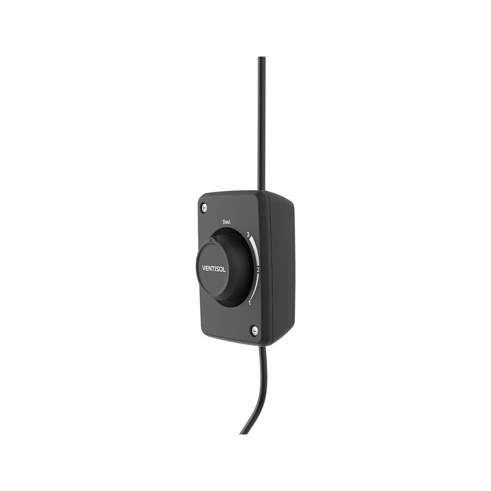 Detalhe Ventilador de Parede Ventisol 60cm Preto Bivolt
