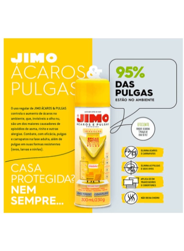 01 jimo inseticida aerosol acaros e pulgas 300ml